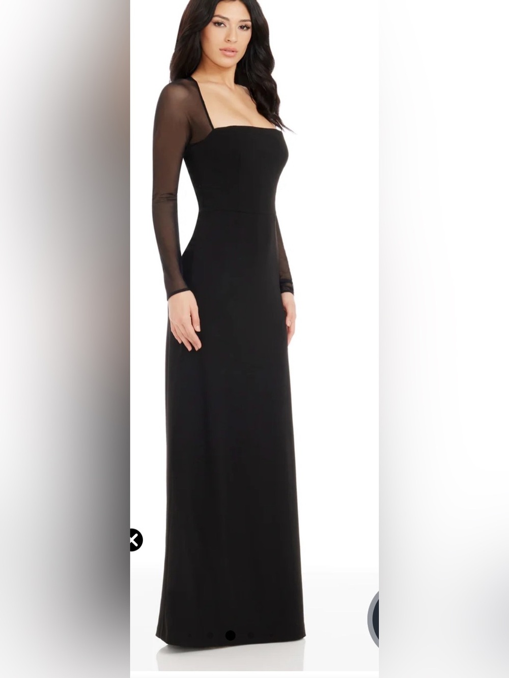 Dress the Population Black Long Sleeve women’s Evening Dress - Picture 2 of 6